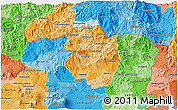 Political Shades 3D Map of Morazan