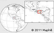 Blank Location Map of Cacaopera