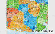 Political Shades Map of San Miguel