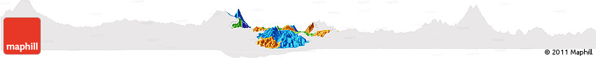 Political Horizon Map of San Salvador, cropped outside