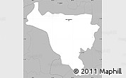 Gray Simple Map of San Salvador