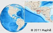 Shaded Relief Location Map of Guadalupe