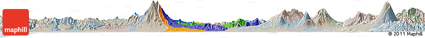 Political Horizon Map of San Vicente, lighten, semi-desaturated