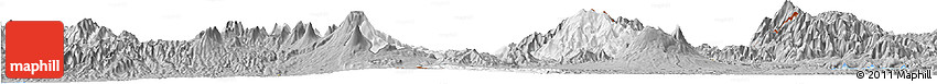 Gray Horizon Map of Santa Ana