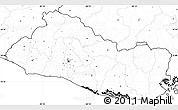 Blank Simple Map of El Salvador, no labels