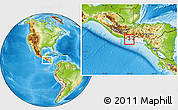 Physical Location Map of Nahulingo, highlighted country, highlighted parent region