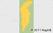 Savanna Style Simple Map of Nahulingo, cropped outside