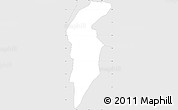 Silver Style Simple Map of Nahulingo