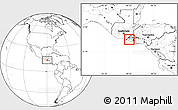 Blank Location Map of Santa Catarina Masahuat