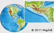 Physical Location Map of Santa Catarina Masahuat