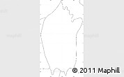 Blank Simple Map of Santa Catarina Masahuat