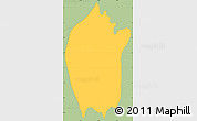 Savanna Style Simple Map of Santa Catarina Masahuat