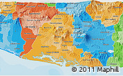 Political Shades 3D Map of Usulutan