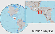 Gray Location Map of Alegria
