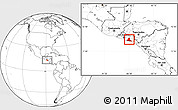 Blank Location Map of Usulutan