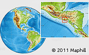 Physical Location Map of Usulutan