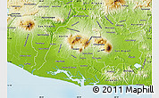 Physical Map of Usulutan