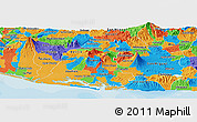 Political Panoramic Map of Usulutan