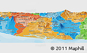 Political Shades Panoramic Map of Usulutan