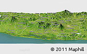 Satellite Panoramic Map of Usulutan