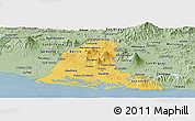 Savanna Style Panoramic Map of Usulutan