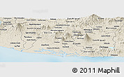 Shaded Relief Panoramic Map of Usulutan