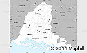 Gray Simple Map of Usulutan