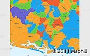 Political Simple Map of Usulutan