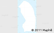 Silver Style Simple Map of Annobon