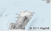 Gray 3D Map of Bioko Norte