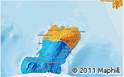 Political 3D Map of Bioko Norte