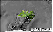 Satellite 3D Map of Bioko Norte, desaturated