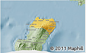 Savanna Style 3D Map of Bioko Norte