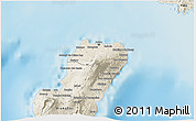 Shaded Relief 3D Map of Bioko Norte