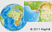 Physical Location Map of Bioko Norte
