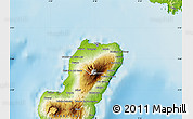 Physical Map of Bioko Norte