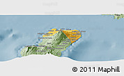 Savanna Style Panoramic Map of Bioko Norte