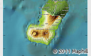 Physical Map of Bioko Sur, satellite outside