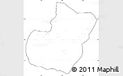 Blank Simple Map of Bioko Sur, cropped outside, no labels