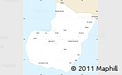 Classic Style Simple Map of Bioko Sur