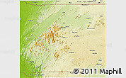 Physical 3D Map of Centro Sur