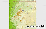 Physical Map of Centro Sur