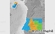 Political Map of Equatorial Guinea, desaturated