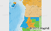 Political Map of Equatorial Guinea, political shades outside