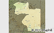 Physical 3D Map of Welenzas, darken