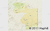 Physical 3D Map of Welenzas, lighten