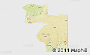 Physical 3D Map of Welenzas, single color outside