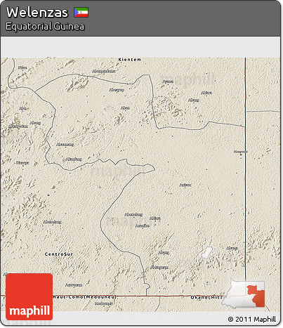 Shaded Relief 3D Map of Welenzas