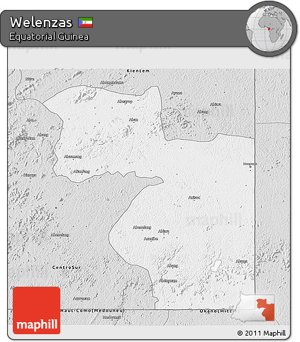 Silver Style 3D Map of Welenzas