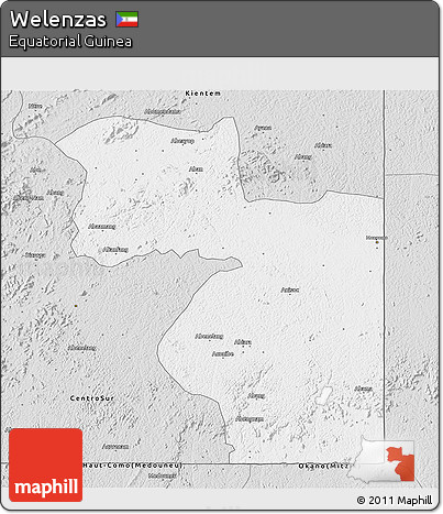 Silver Style 3D Map of Welenzas